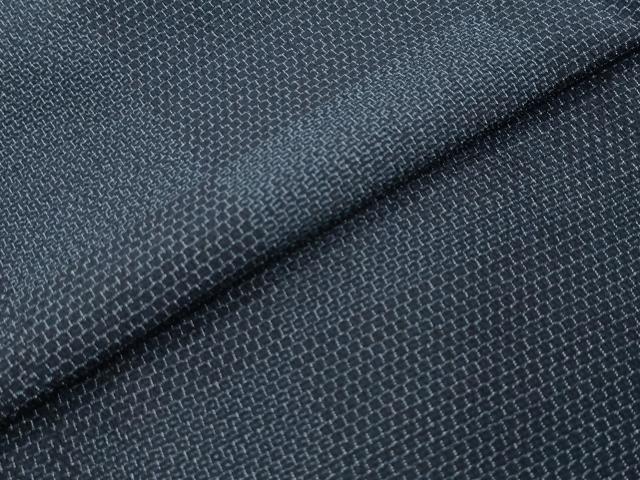 平和屋着物●本塩沢　110亀甲　変わり格子文　正絹　逸品　未使用　DABI2845ud
