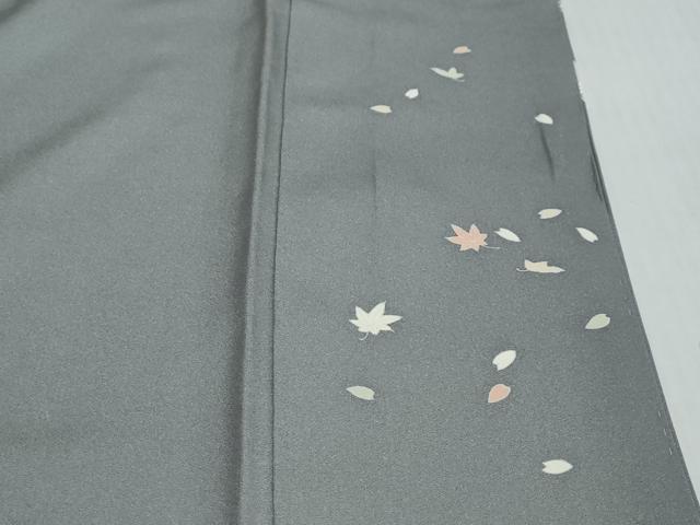 平和屋着物●西陣　京の名門　じゅらく謹製　帝王紫　訪問着　刺繍　花籠文　金彩　正絹　逸品　DABI2855ud
