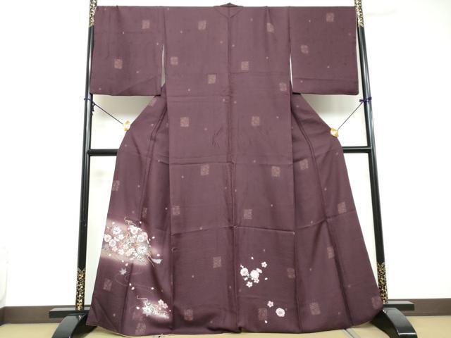 平和屋着物●色留訪問着　短冊草花文　暈し染め　やまと誂製　正絹　逸品　DABI2861ud