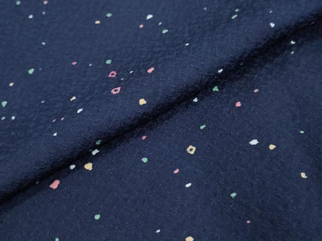 平和屋着物▼上質な小紋　箔散らし文　正絹　逸品　DABI2866ud