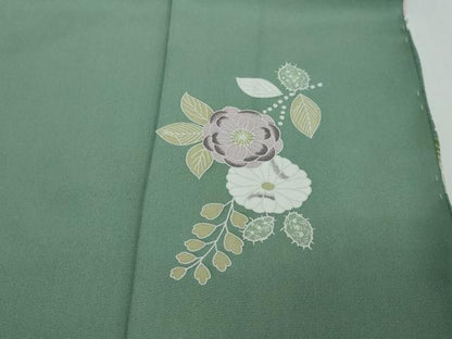 平和屋着物●訪問着　駒刺繍　辻が花　暈し染め　金彩　仮絵羽　正絹　逸品　未使用　DABI2868ud