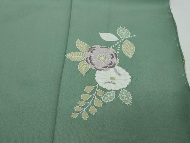平和屋着物●訪問着　駒刺繍　辻が花　暈し染め　金彩　仮絵羽　正絹　逸品　未使用　DABI2868ud