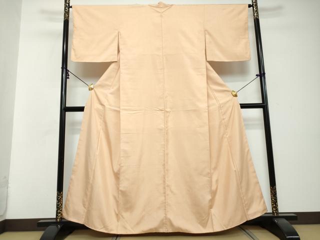 平和屋着物●上質な紬　雄黄色　正絹　逸品　DABI2873ud