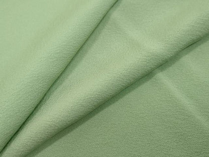 平和屋着物●上質な色無地　若芽色　正絹　逸品　未使用　DABI2874ud
