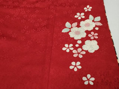平和屋着物●豪華振袖　辻が花　暈し染め　金彩　金通し地　正絹　逸品　DABI2877ud