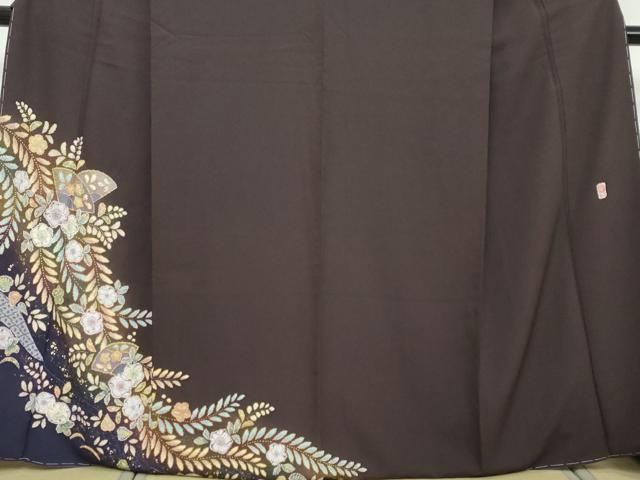 平和屋着物●越後十日町の一流染匠　桐屋・翠山工房　訪問着　辻が花　暈し染め　やまと誂製　正絹　逸品　未使用　DABI2886ud