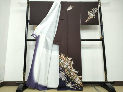 平和屋着物●越後十日町の一流染匠　桐屋・翠山工房　訪問着　辻が花　暈し染め　やまと誂製　正絹　逸品　未使用　DABI2886ud