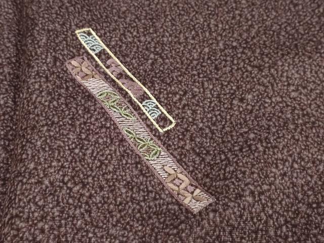 平和屋着物●色留訪問着　刺繍　短冊吉祥文　金彩　正絹　逸品　未使用　DABI2903ud