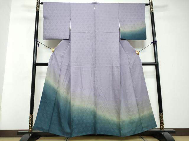 平和屋着物●訪問着　霞文　暈し染め　正絹　逸品　DABI2905ud