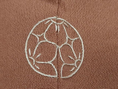 平和屋着物●訪問着　駒刺繍　道長草花文　金彩　正絹　逸品　DABI2906ud
