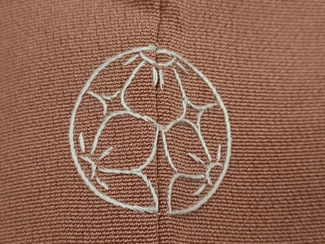 平和屋着物●訪問着　駒刺繍　道長草花文　金彩　正絹　逸品　DABI2906ud