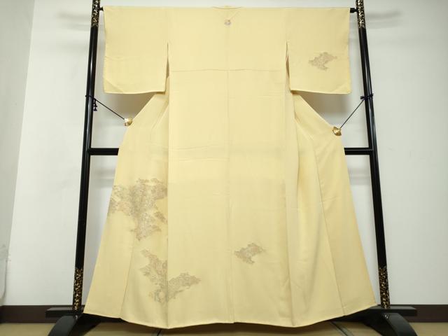 平和屋着物●中国三大刺繍　スワトウ刺繍　汕頭刺繍　総刺繍　訪問着　吉祥草花文　正絹　逸品　DABI2909ud