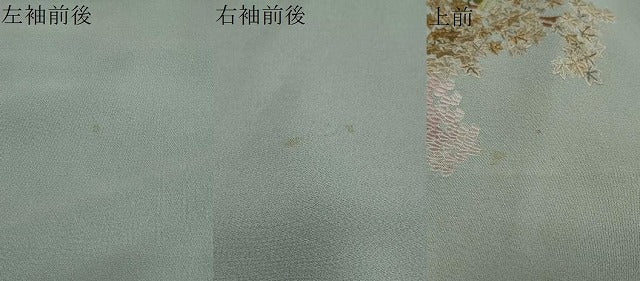平和屋着物●豪華色留袖　総刺繍　風景草花文　金糸　正絹　逸品　DABI2910ud