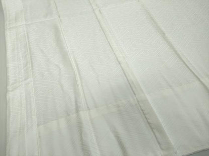 平和屋着物●長襦袢　無双仕立て　紗綾型地紋　白色　鈴乃屋扱い　正絹　逸品　未使用　DABI2912ud