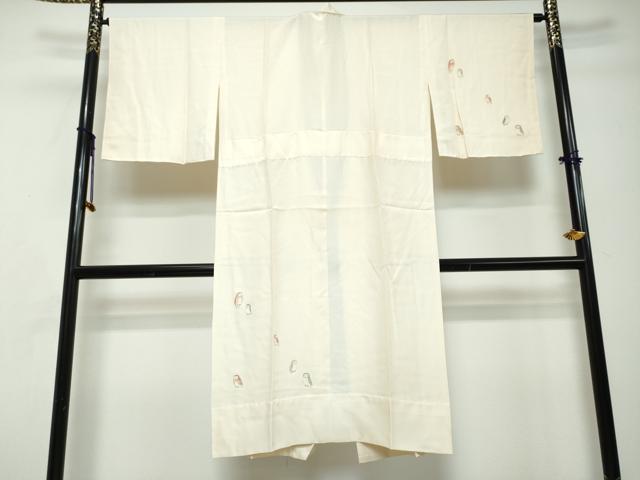 平和屋着物●長襦袢　無双仕立て　梟　ふくろう　正絹　逸品　DABI2913ud