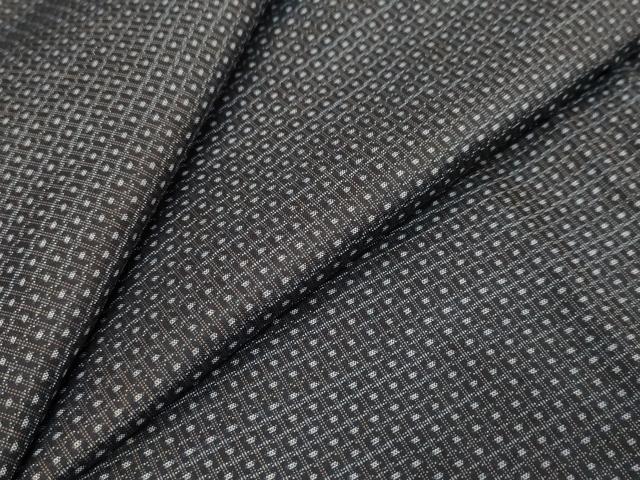 平和屋着物●男性　本場大島紬　亀甲柄　正絹　逸品　DABI2920ud