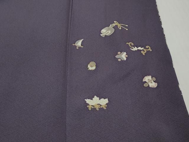 平和屋着物●夢一光　村上一光　訪問着　宝尽くし飛鶴花文　金彩　正絹　逸品　未使用　DABI2921ud