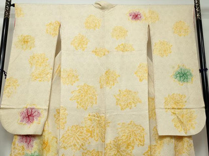 平和屋着物●豪華振袖　総絞り　舞花文　正絹　逸品　DABI2922ud