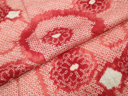 平和屋着物●豪華振袖　総絞り　花唐草文　正絹　逸品　DABI2924ud