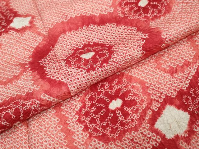 平和屋着物●豪華振袖　総絞り　花唐草文　正絹　逸品　DABI2924ud