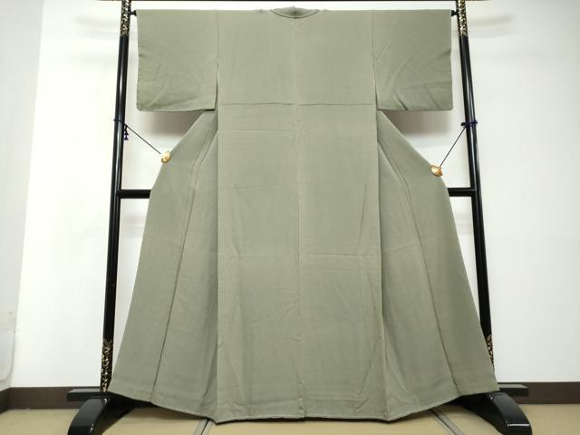 平和屋着物●ファッションデザイナー 花井幸子　色無地　岩井茶色　正絹　逸品　未使用　DABI2926ud