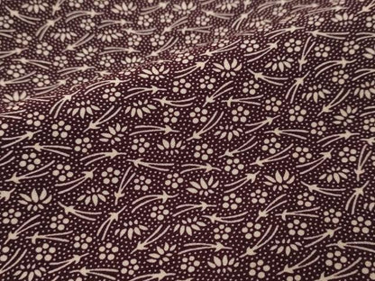 平和屋着物●江戸小紋　作家物　敷松葉草花文　洗える着物　DABI2927ud