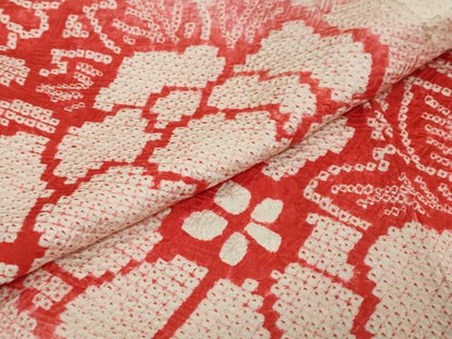 平和屋着物●豪華振袖　総絞り　雲取り花文　正絹　逸品　DABI2929ud