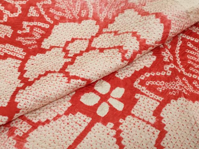平和屋着物●豪華振袖　総絞り　雲取り花文　正絹　逸品　DABI2929ud
