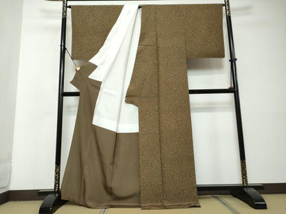 平和屋着物●北原勝　江戸小紋　成物　正絹　逸品　未使用　DABI2931ud
