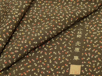 平和屋着物●北原勝　江戸小紋　成物　正絹　逸品　未使用　DABI2931ud