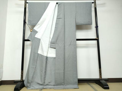 平和屋着物●江戸小紋　鮫小紋柄　ロング丈　正絹　逸品　DABI2932ud