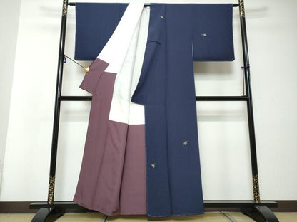 平和屋着物●世界的人形師　辻村寿三郎　ジュサブロー　訪問着　舞蝶文　金彩　正絹　逸品　未使用　DABI2940ud