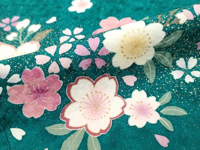 平和屋着物●豪華振袖　手毬草花文　暈し染め　金彩　金通し地　正絹　逸品　DABI2941ud