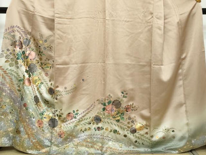 平和屋着物●訪問着　螺鈿　辻が花　暈し染め　金銀彩　正絹　逸品　DABI2942ud