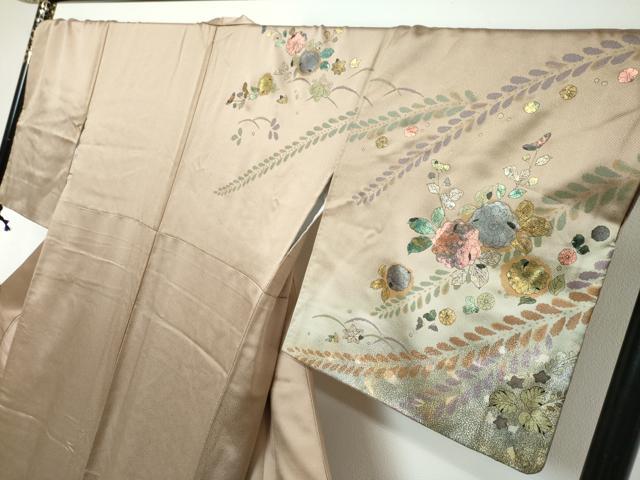 平和屋着物●訪問着　螺鈿　辻が花　暈し染め　金銀彩　正絹　逸品　DABI2942ud