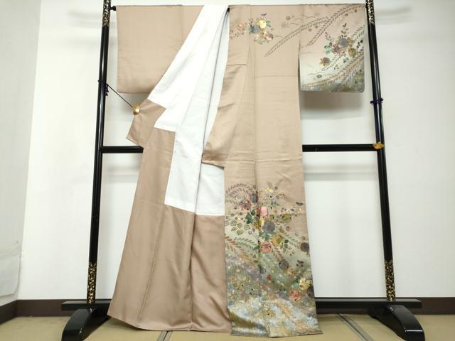 平和屋着物●訪問着　螺鈿　辻が花　暈し染め　金銀彩　正絹　逸品　DABI2942ud