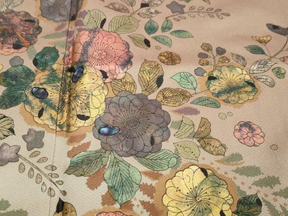 平和屋着物●訪問着　螺鈿　辻が花　暈し染め　金銀彩　正絹　逸品　DABI2942ud