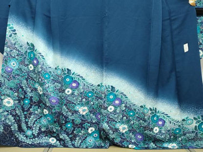 平和屋着物●豪華振袖　作家物　辻が花　暈し染め　金彩　正絹　逸品　DABI2946ud
