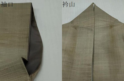 平和屋着物●青山みとも　紬　霞文　正絹　逸品　DABI2947ud
