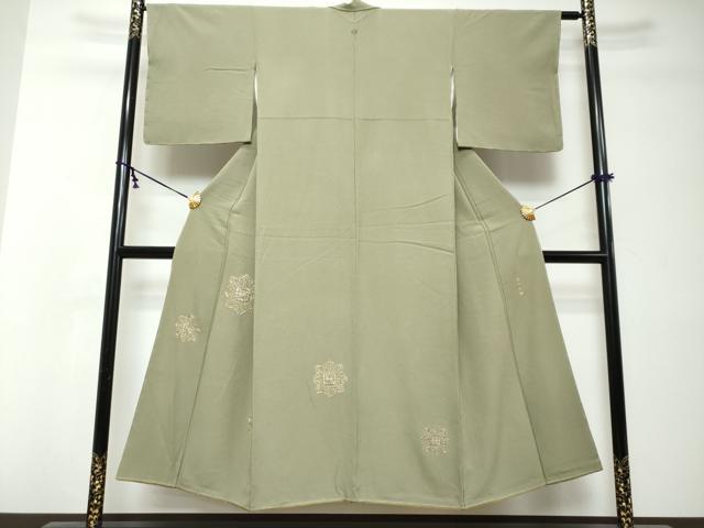 平和屋着物●豪華色留袖　総刺繍　洋花文　金銀糸　正絹　逸品　未使用　DABI2952ud