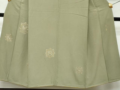 平和屋着物●豪華色留袖　総刺繍　洋花文　金銀糸　正絹　逸品　未使用　DABI2952ud