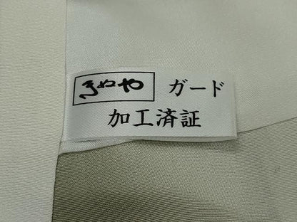 平和屋着物●上質な小紋　箔散らし草花文　正絹　逸品　DABI2960ud