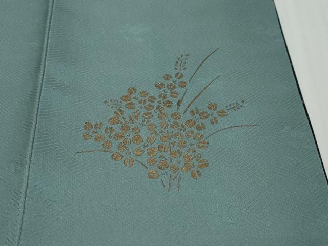 平和屋着物●訪問着　刺繍　草花文　暈し染め　金彩　正絹　逸品　DABI2970ud