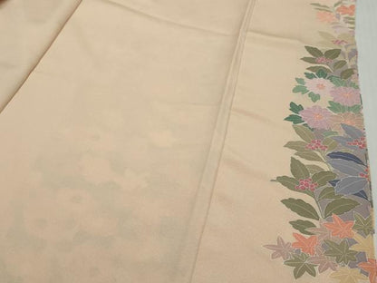 平和屋着物●訪問着　友禅　作家物　花鳥文　正絹　逸品　DABI2971ud