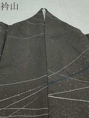 平和屋着物●上質な小紋　変わり縞　正絹　逸品　DABI2977ud