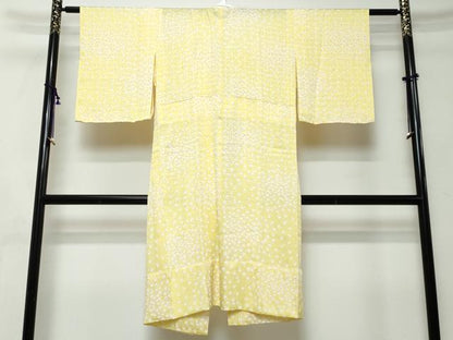 平和屋着物●長襦袢　無双仕立て　雪だるま　正絹　逸品　DABI2984ud