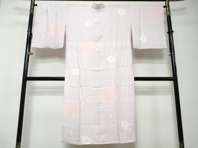 平和屋着物●長襦袢　無双仕立て　舞梅文　やまと誂製　正絹　逸品　DABI2985ud