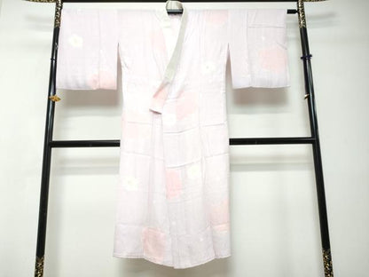 平和屋着物●長襦袢　無双仕立て　舞梅文　やまと誂製　正絹　逸品　DABI2985ud
