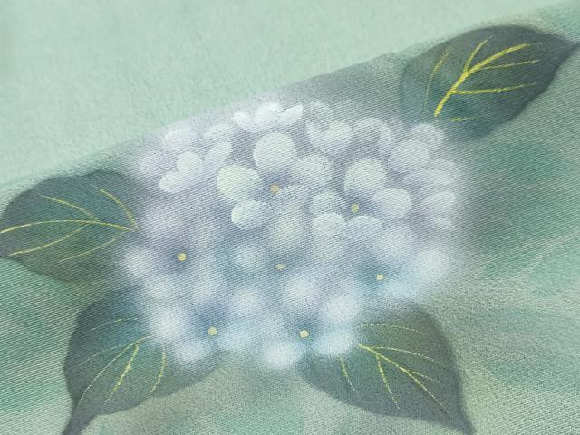 平和屋着物●訪問着　紫陽花　暈し染め　正絹　逸品　DABI2993ud