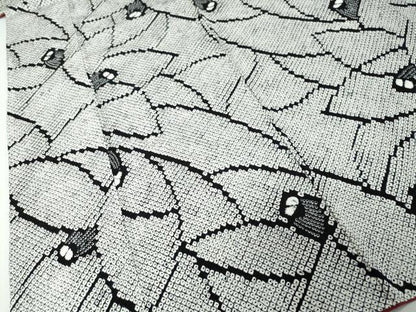 平和屋着物●本疋田絞り　小紋　花尽くし文　黒地　正絹　逸品　DABI2994ud